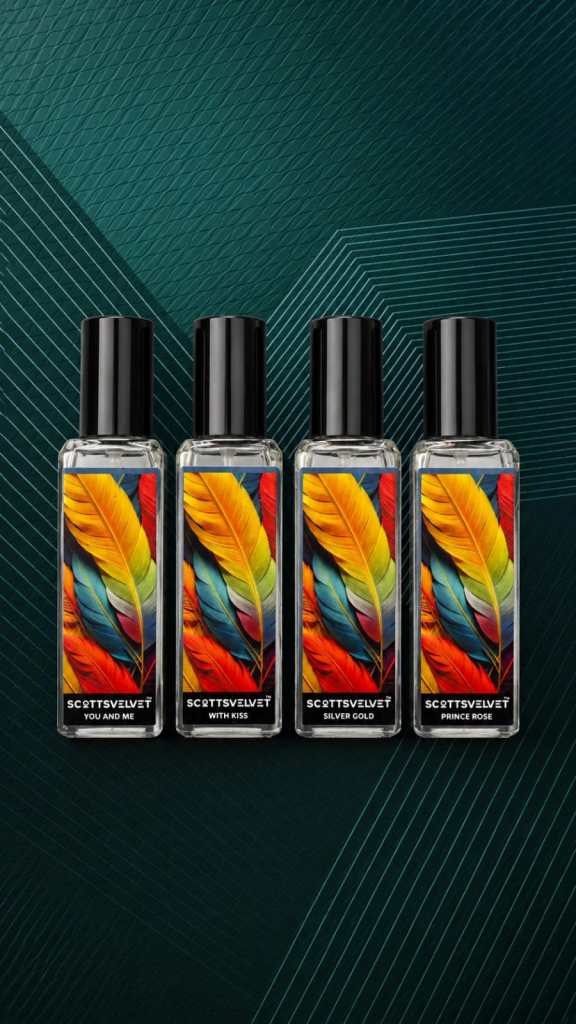 You and me, With kiss, Silver gold, Prince rose 4*20ml combo pack