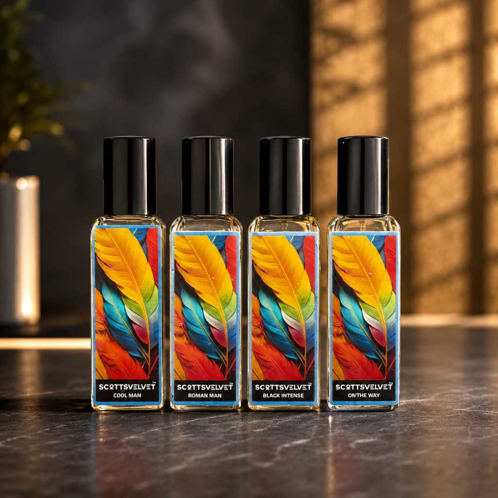 Cool man, Roman man, Black intense, On the way 4*20ml combo pack